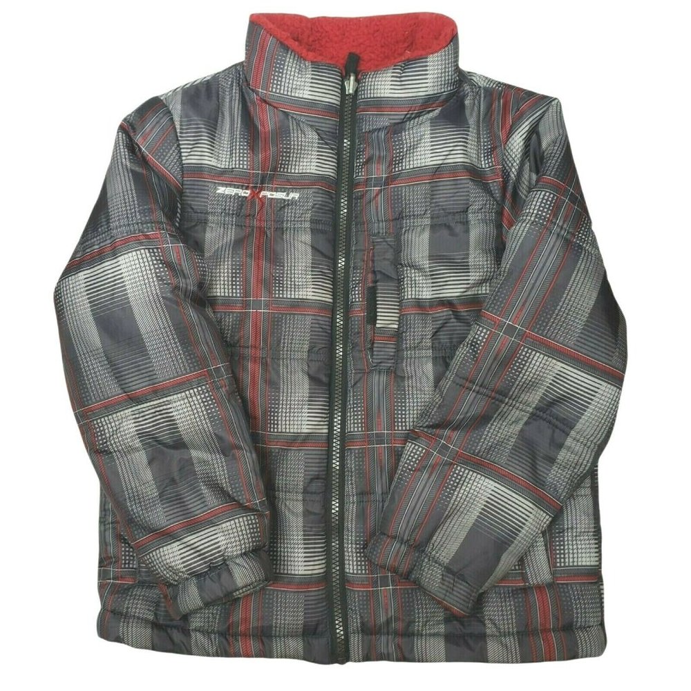 Youth Boys ZeroXposure Warm Winter Ski Hooded Jacket Coat Size 10-12 Gently Used